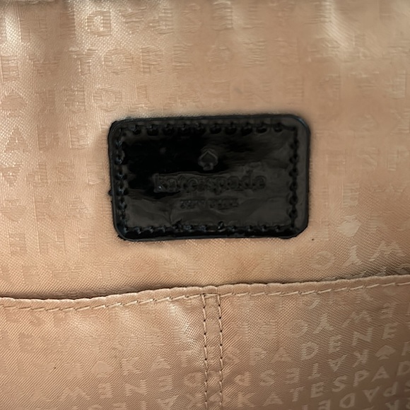 Kate Spade Authentic Black Circle and Spade Pattern Large Tote Purse Bag ♠️⚫️ - Picture 4 of 6